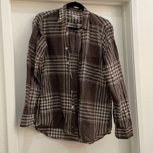 Steven Alan medium plaid button down shirt